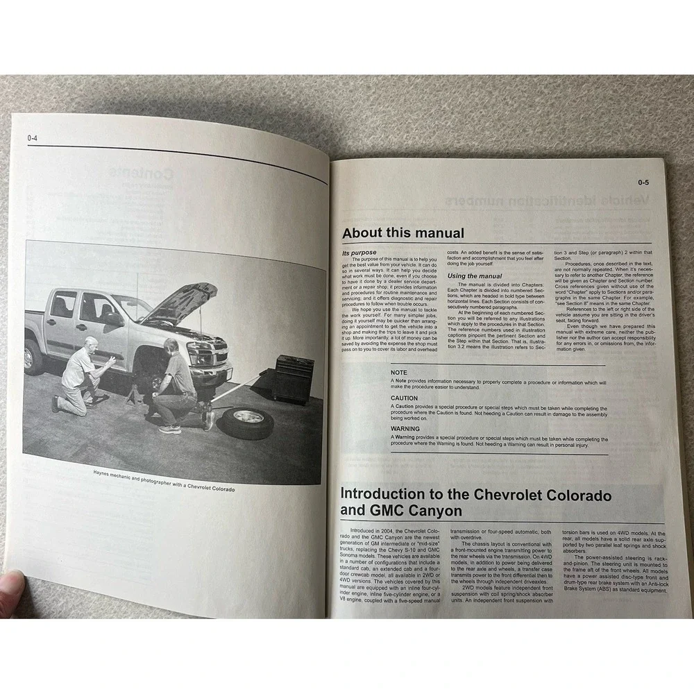 PRINTED BOOK 04-12 Chevy Colorado GMC Canyon Haynes‎ Repair Service Manual
